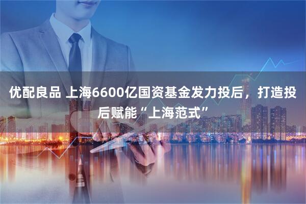 优配良品 上海6600亿国资基金发力投后，打造投后赋能“上海范式”